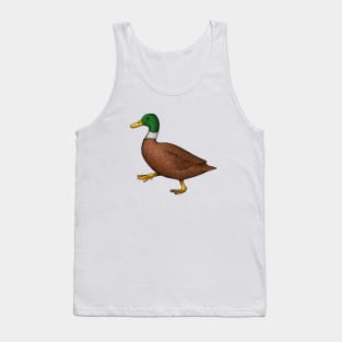 duck animal illustration, ducks family, wildlife, safari, Tank Top